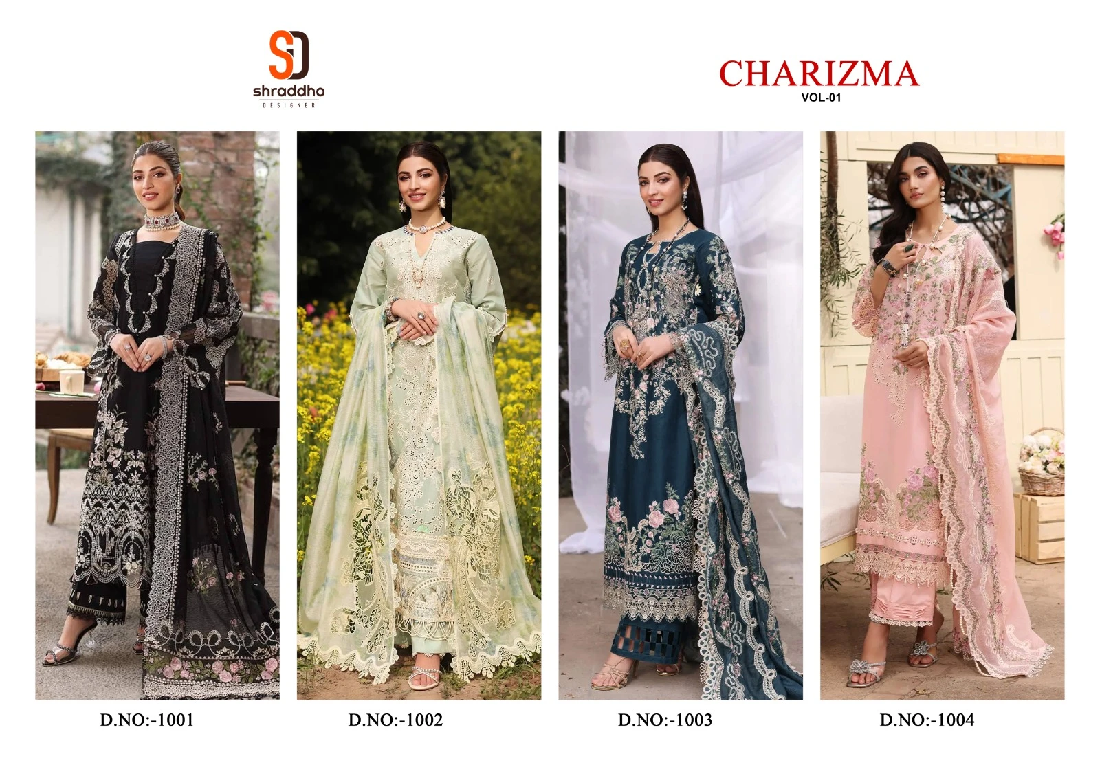 Shraddha Designer Charizma Vol 1 Pure Cotton Wholesale Pakistani Salwar Suit Catalog — Wholesale Salwar Suits, MPA wholesale from Surat — view 6